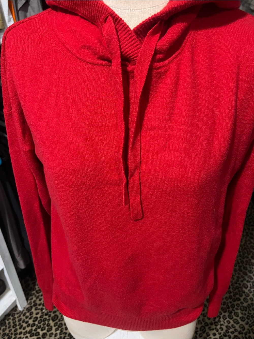 GAP Red Hooded Crewneck Sweater